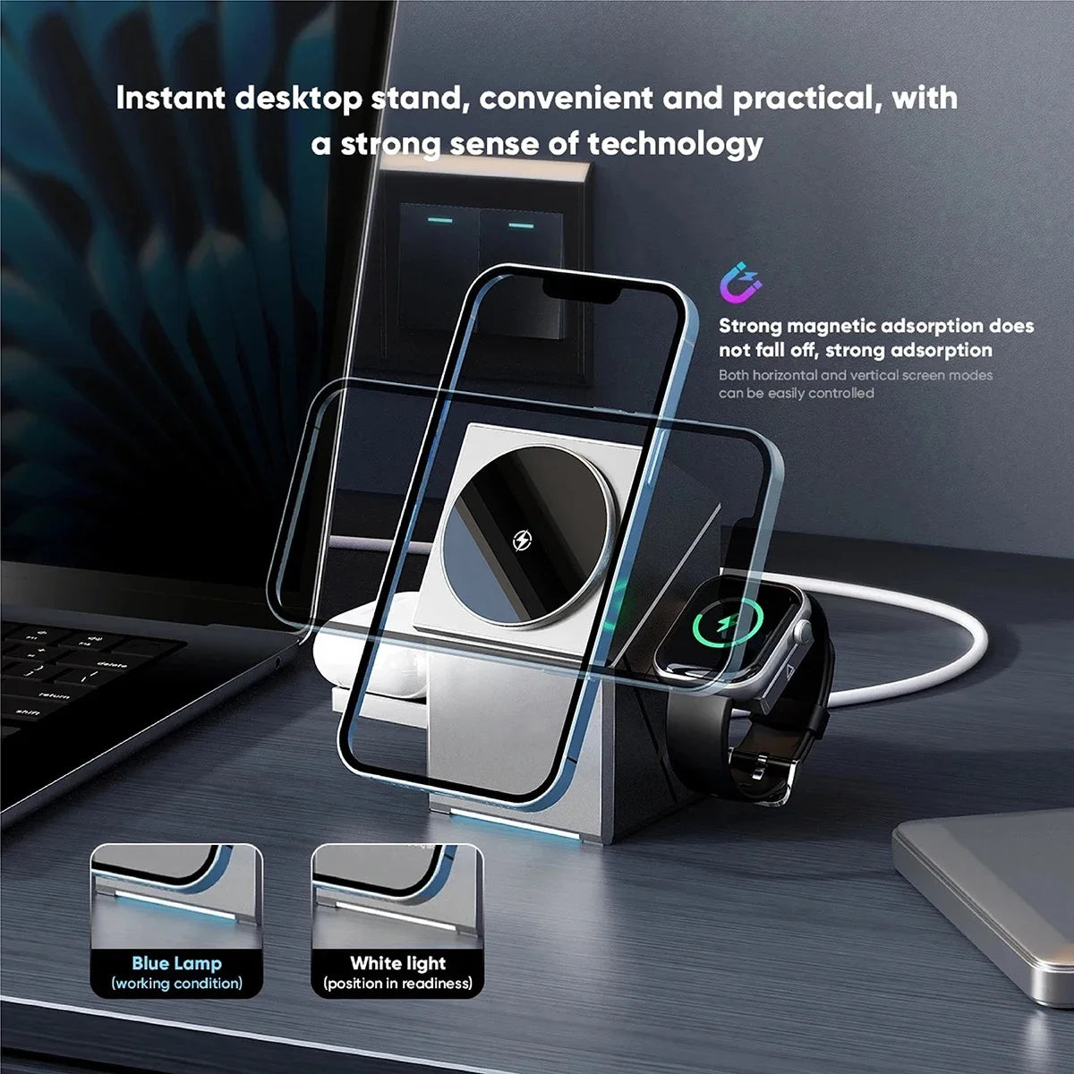 3-in-1 Magnetic Wireless Charger ©