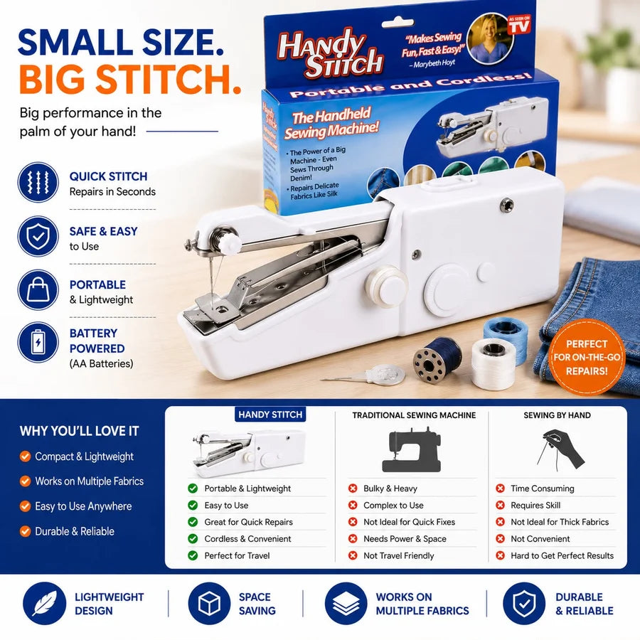 Mini Portable Stitching Machine – Compact and Easy-to-Use Sewing Machine
