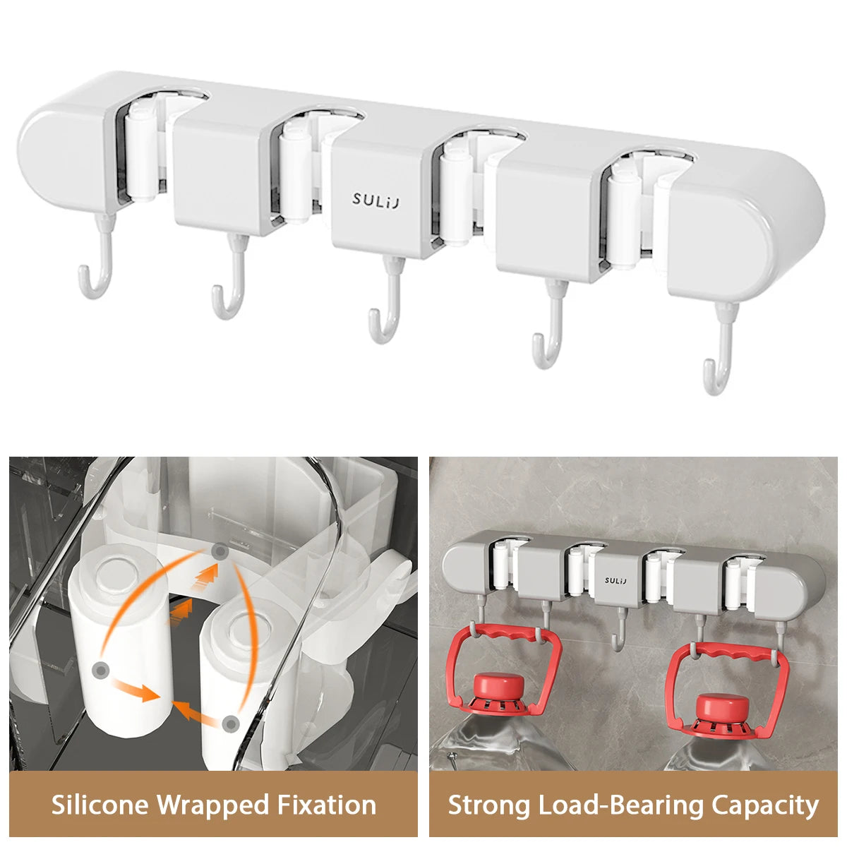 Wall Mounted Mop Holder