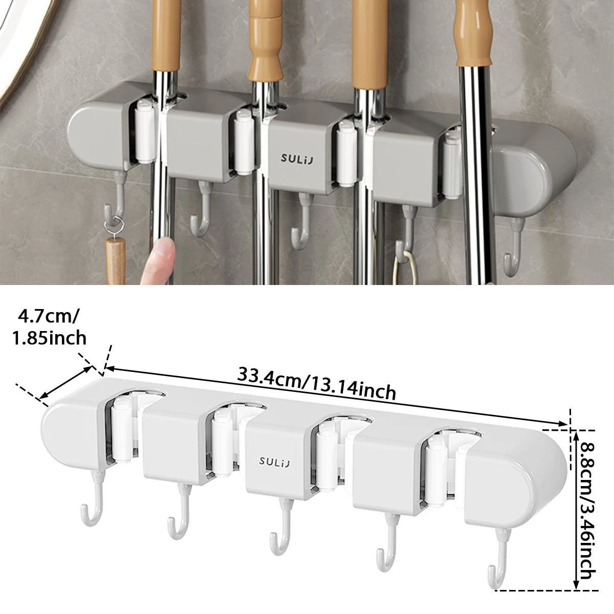 Wall Mounted Mop Holder