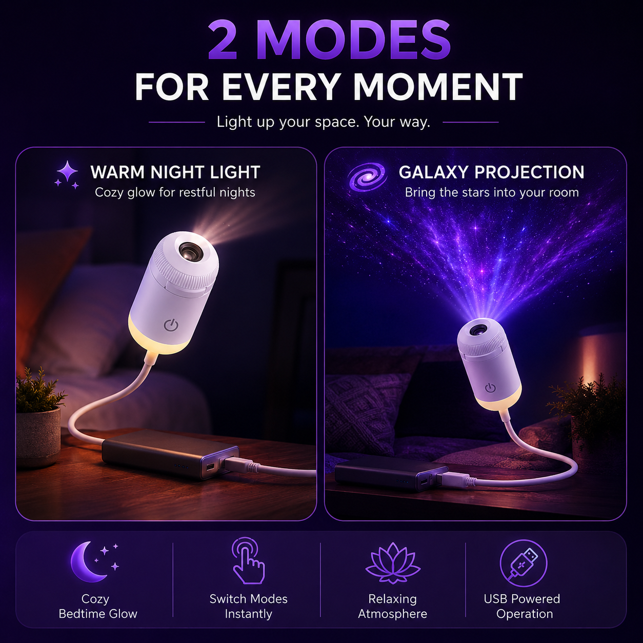 USB Starry Sky Projection Lamp