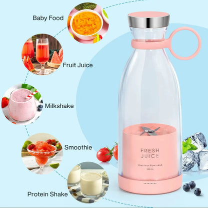 Portable Blender Smoothies Personal Blender Mini Shakes Juicer Cup USB Rechargeable.
